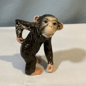 Vintage Ceramic Monkey Figurine by Goebel Made in West Germany 3"
